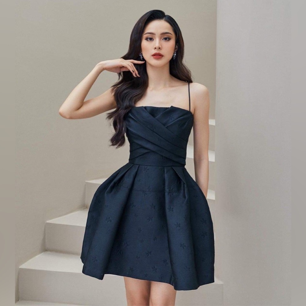 Blue Navy Mini Diamond Dress (D43)